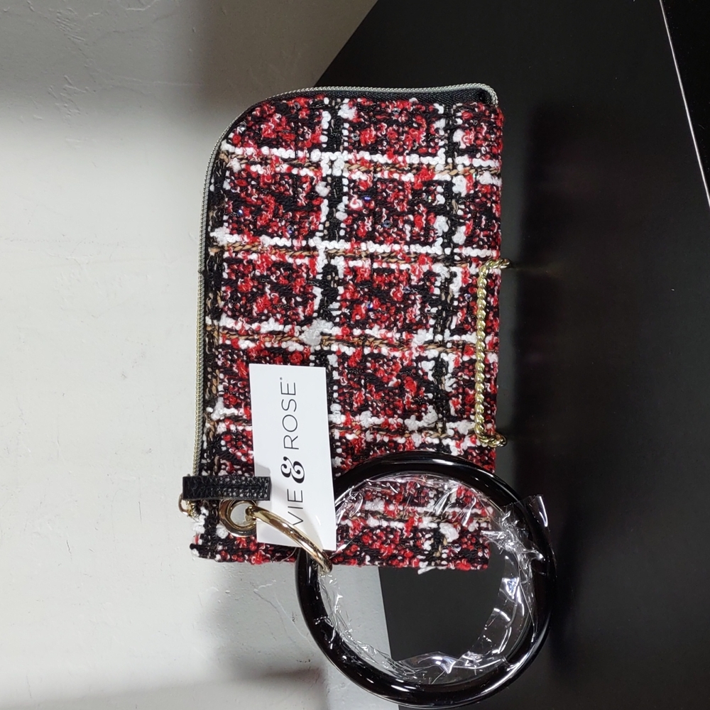 Vie & Rose Tweed Wristlet